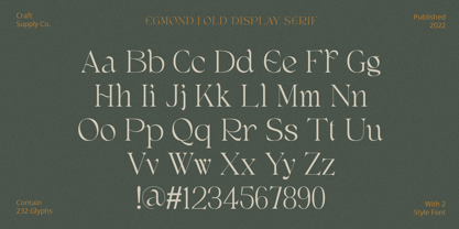 Egmond Font Poster 6