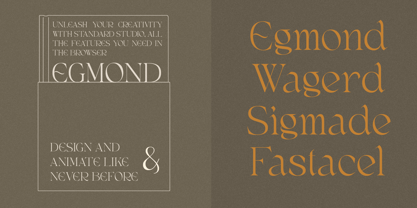 Egmond Font Poster 4