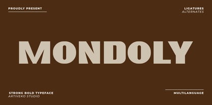 Mondoly Font Poster 1