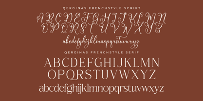 Qerginas Frenchstyle Font Poster 8