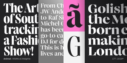 Animal Font Poster 12