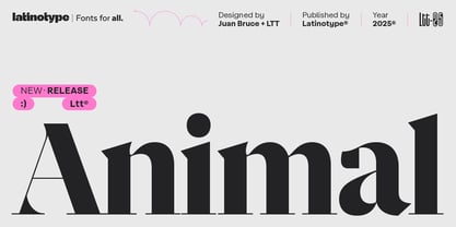 Animal Font Poster 1