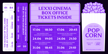 Leksikal Flare Font Poster 8