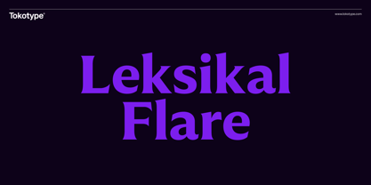 Leksikal Flare Font Poster 1