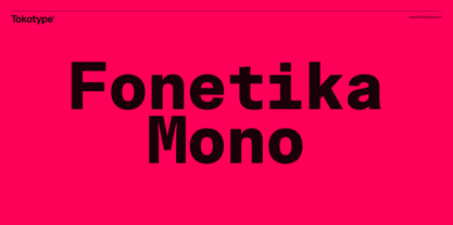 Fonetika Mono Font Poster 1
