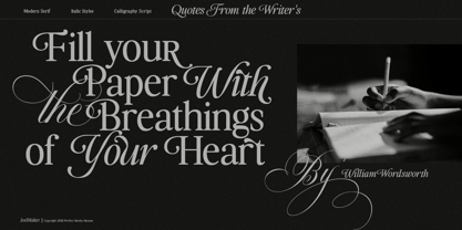 Perfect Mocha Mousse Font Poster 7