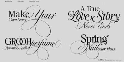 Perfect Mocha Mousse Font Poster 5