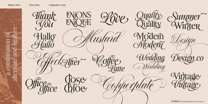 Perfect Mocha Mousse Font Poster 13