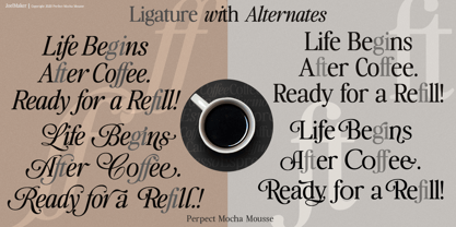 Perfect Mocha Mousse Font Poster 4