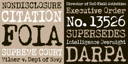 Confiscate AOE Font Poster 2