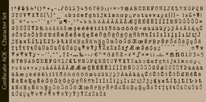 Confiscate AOE Font Poster 6