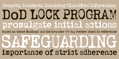 Confiscate AOE Font Poster 4