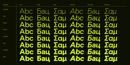 Gramatika Font Poster 2