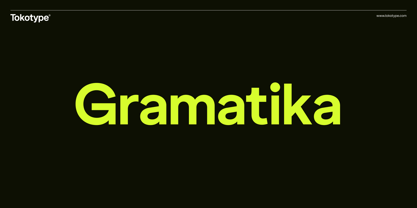 Gramatika Font Poster 1