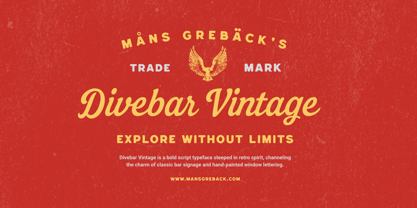 Divebar Vintage Font Poster 1
