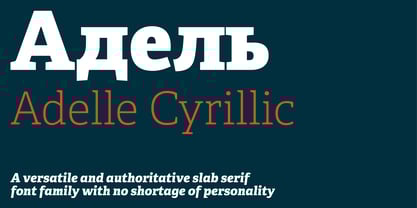 Adelle Cyrillic Font Poster 1