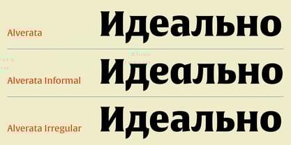 Alverata Cyrillic Font Poster 3