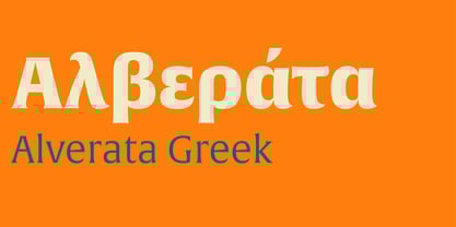 Alverata Greek Font Poster 1