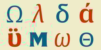 Alverata Greek Font Poster 3