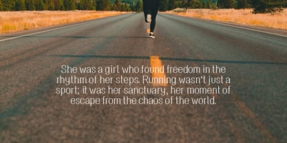 She Likes To Run Font Poster 3