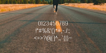 She Likes To Run Font Poster 5