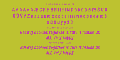 CF Plumpy Bold Font Poster 7