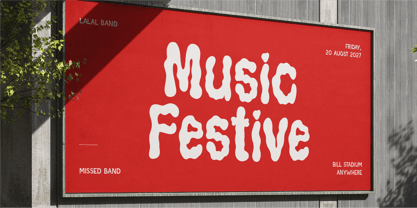 CF Plumpy Bold Font Poster 3