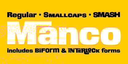 Manco PB Font Poster 1