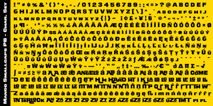 Manco PB Font Poster 6