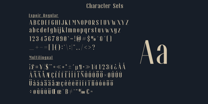 Espoir Font Poster 5