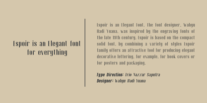 Espoir Font Poster 2