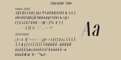 Espoir Font Poster 6