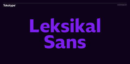 Leksikal Sans Font Poster 1