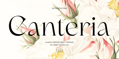Canteria Font Poster 1