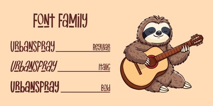 FA Urban Spray Font Poster 8