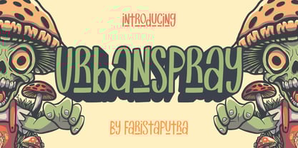 FA Urban Spray Font Poster 1