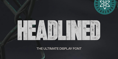 Headlined Font Poster 1