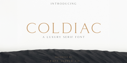 Coldiac Font Poster 1