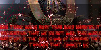 Samuraki Font Poster 3