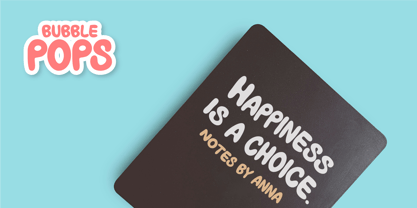 CF Bubble Pops Font Poster 7