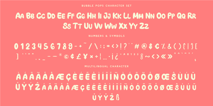 CF Bubble Pops Font Poster 6
