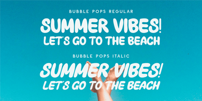 CF Bubble Pops Font Poster 5