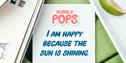 CF Bubble Pops Font Poster 9