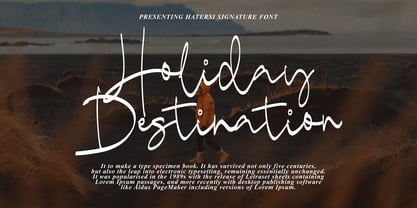 Hatersi Signature Font Poster 4