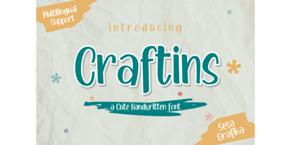 Craftins Font Poster 1