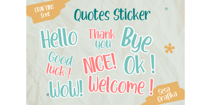 Craftins Font Poster 6