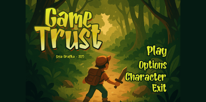 Game Trust Font Poster 3