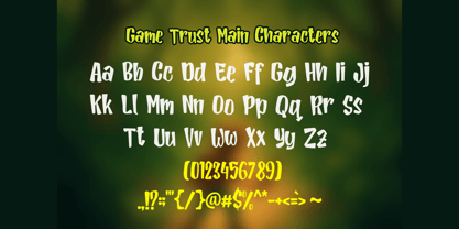 Game Trust Font Poster 2