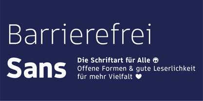 Barrierefrei Sans Variable Font Poster 13