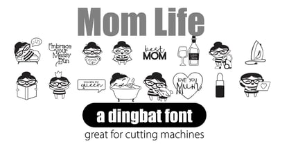 Mom Life Font Poster 5